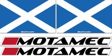 Motamec Rally Driver / Co-Driver Window Side Sticker Set Scotland / Scottish Fla