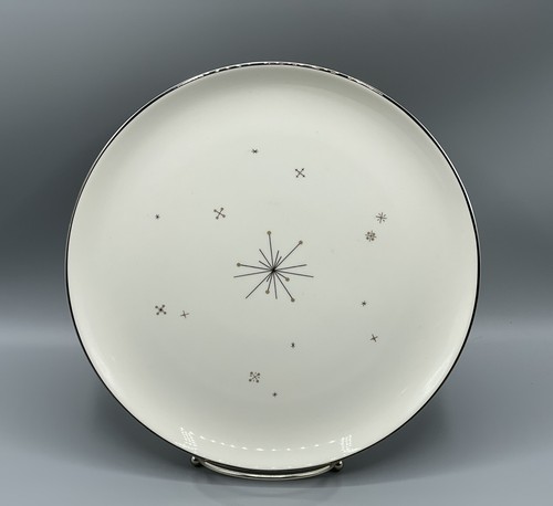 Vintage Syracuse MCM Evening Star 10-1/2” Dinner Plate Atomic Starburst - Picture 2 of 11