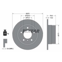 Textar 2X Bremsscheibe Hinten Ø272 Mm Voll Beschichtet FüR Bmw 3Er Compact E36