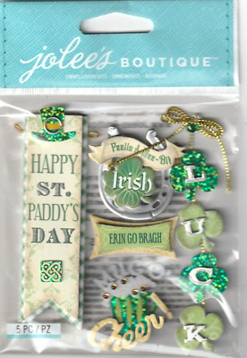 NEW! Jolee's Boutique 3D Stickers IRISH WORDS AND PHRASES 98626 Fast FREE Ship!