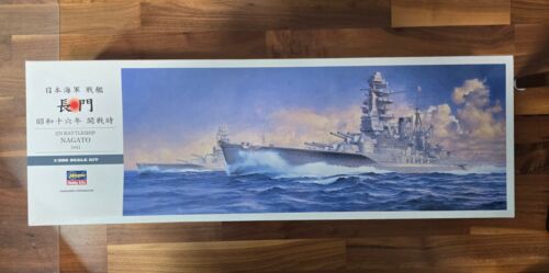 Schlachtschiff Nagato 1941, Hasegawa 1:350 + Holzdeck, PE Flaggen, Metal Guns