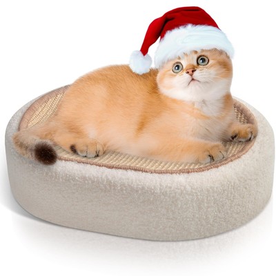 Cat Scratcher Bed 2 in 1, Sisal Cat Scratching Pads Beds for Kitten, Cat Scra...