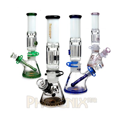 phoenix 11'' modular water pipe Beaker Base bong - 6 Arms Freezable Mouthpiece