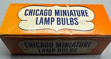 Lot of 5 Vintage No. 1699 Clear Globe Chicago Miniature Lamps Bulbs