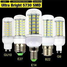 3/6/9/12/15W LED Corn Bulbs E14 E27 B22 G9 GU10 Cool Warm White Lamp 220V 110V