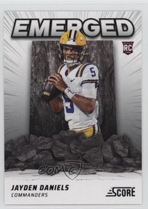 2024 Score Emerged Jayden Daniels #EM-JDS Rookie RC