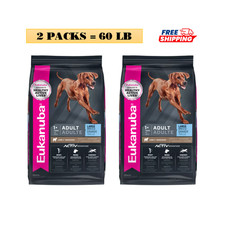 2 Packs, Eukanuba Large Breed Adult Dry Dog Food - Lamb Rice 30 Lb