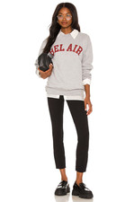 Spanx The Perfect Back Seam Ponte Skinny Ankle Pull-On Pant Black Women Size L