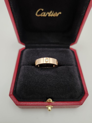 Cartier Love Ring Classic 3P Width 5.5 Pink Gold 60 130707698 - Picture 10 of 12