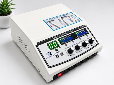 4 Channel Electrotherapy Machine With Sticky + Carbon Pads