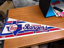 Vintage 1970's MLB Texas Rangers  29" Pennant