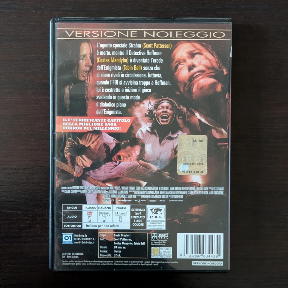 SAW VI DVD ex noleggio - Immagine 2 di 3