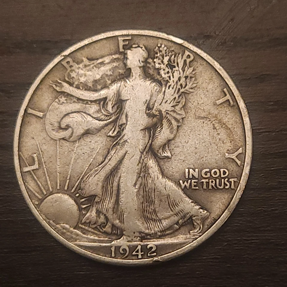WALKING LIBERTY HALF DOLLARS, 1936s, 1942d - Image 3 of 4
