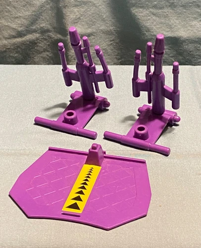 vintage 1990 TMNT TEENAGE MUTANT NINJA TURTLES - TECHNODROME PARTS LOT free ship