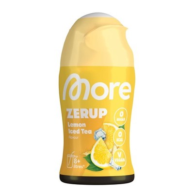 MORE Zerup, Lemon Iced Tea, 65 ml, für bis zu 8 l Fertiggetränk, zuckerfreier...