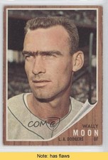 1962 Topps Wally Moon (Portrait) #190 READ m5x