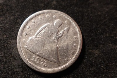 1875-S VG 20 cents Twenty cent coin Nice Coin NHX