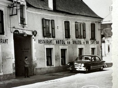 INDRE BUZANCAIS LOT 3 POSTCARDS 1950s HÔTEL SOLEIL D'OR CPSM PHOTO