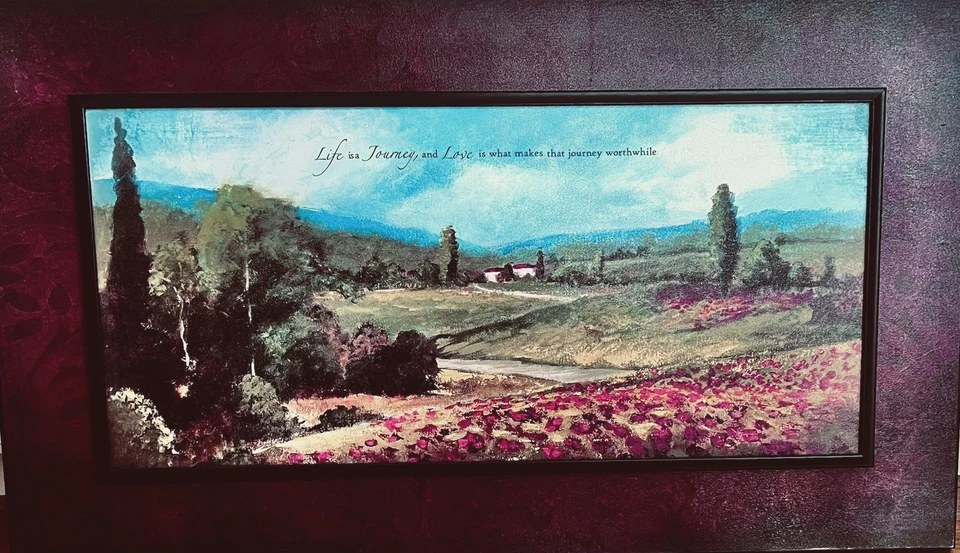 Framed Wall Art "Life is a Journey and Love makes that Journey Worthwhile" - Image 3 of 4