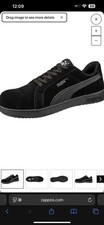 Puma Safety Iconic Low Composite Toe Eh Work Shoes Black Suede Size 9.5 Men- NEW