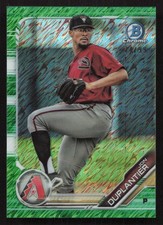 2019 Bowman Jonathan Duplantier Chrome Green Shimmer Refractor #/99 #BCP-67