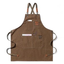 Aprons For Women With Pockets  Chef Aprons For Men  Tool Apron For Workshop...