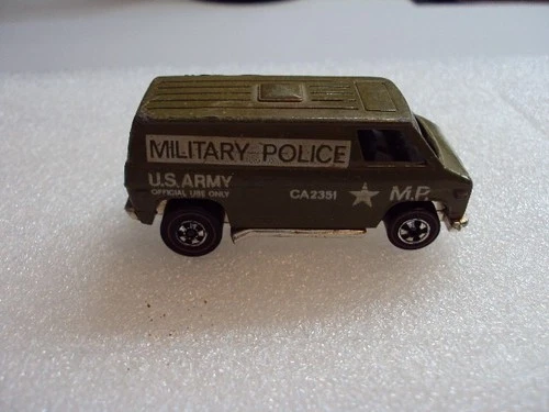 Vintage 1974 Hot Wheels Redline U.S.Army Military Police Van