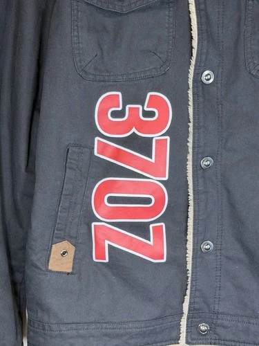 Nissan 370Z Men's Sherpa Lined Canvas Jacket Black Size Medium image 2