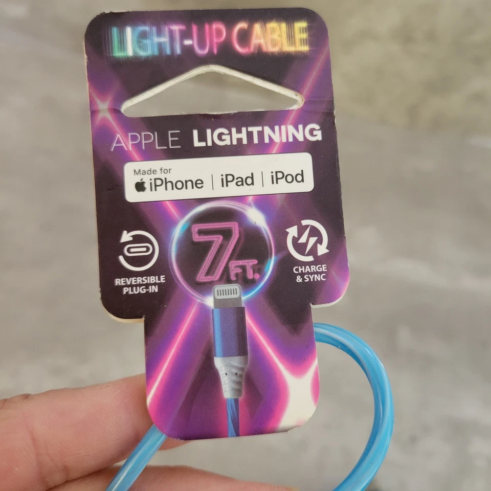 Extra Long Charging Charger Cable USB Cord for iPhone Smart Accessories Light Up - Image 3 of 4