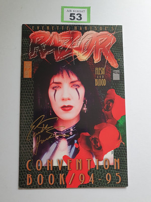 RAZOR CONVENTION BOOK 1994/95  SIGNED E HARTSOE  LONDON NIGHT STUDIOS VNC   18+