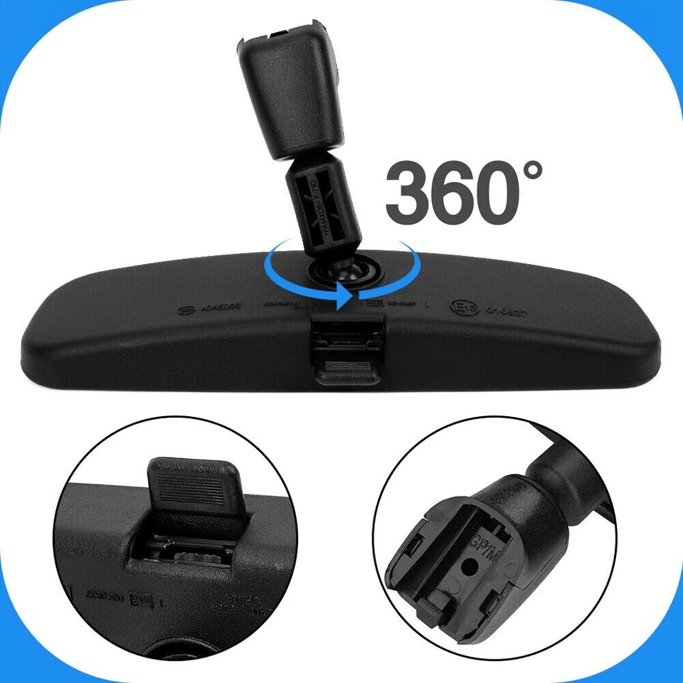 Interior Rear View Mirror Black For Nissan Navara D40 UTE 2005-2015 96321-2DR0A - image 4 of 4