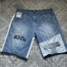 Denver Nuggets Shorts Men 46 UNK Denim Blue NBA Carmelo Anthony 15 Baggy RARE