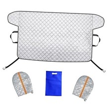 Windshield Cover for Snow and Ice,Windshield Snow Cover Fit for Pickup Silver