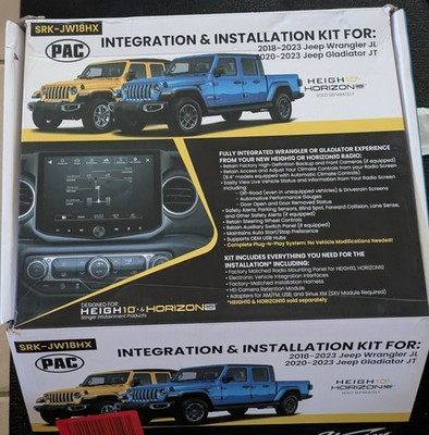 Stinger SRK-JW18HX Installation Kit for 2018-23 Jeep Wrangler JL GLADIATOR JT