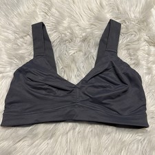 Spanx Large Bralette Gray Bra-Lelujah Unlined Wireless Pullover