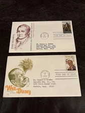 48 US Postal Stamps First Day Issue Collection 1930-1970