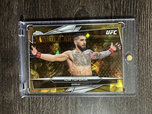 Ilia Topuria [Gold Refractor] #TTC-4 2025 Topps Chrome UFC Top of the Class card