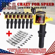 8X IGNITION COIL & 8X Spark plug FOR FORD F-150 4.6L 5.4L V8 TRITON 2004-2008