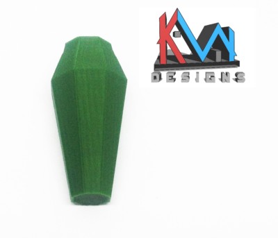 3D Printed Monolith Crystal -Green, Neon Green, Yellow, White, Black Cherry