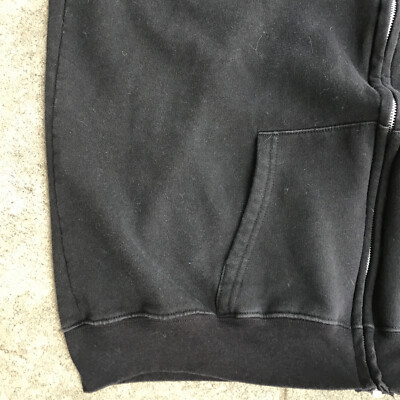 Vintage Disneyland Grumpy Zip Up Hoodie Adult Size XXL Black