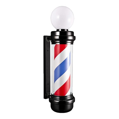 Barber Pole Light, Hair Salon Open Sign, Barber Shop Rotating Red Blue 28'' 32'' - Picture 10 of 96