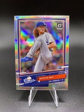 Dustin May The Rookies Rookie Silver Holo Prizm Donruss Optic 2020 MLB Dodgers