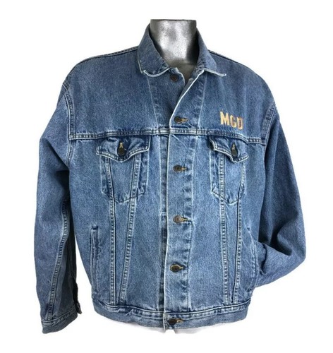 HARLEY DAVIDSON 95th ANNIVERSARY MILLER Genuine Draft Beer DENIM Jean JACKET XL