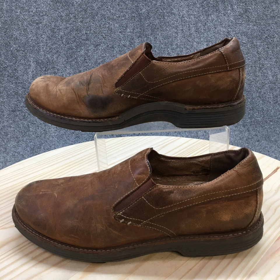Zapatos Dansko Para Hombres 44 Jackson Mocasines Cuero Marrón Antideslizante 8300070207 Foto 2 de 4