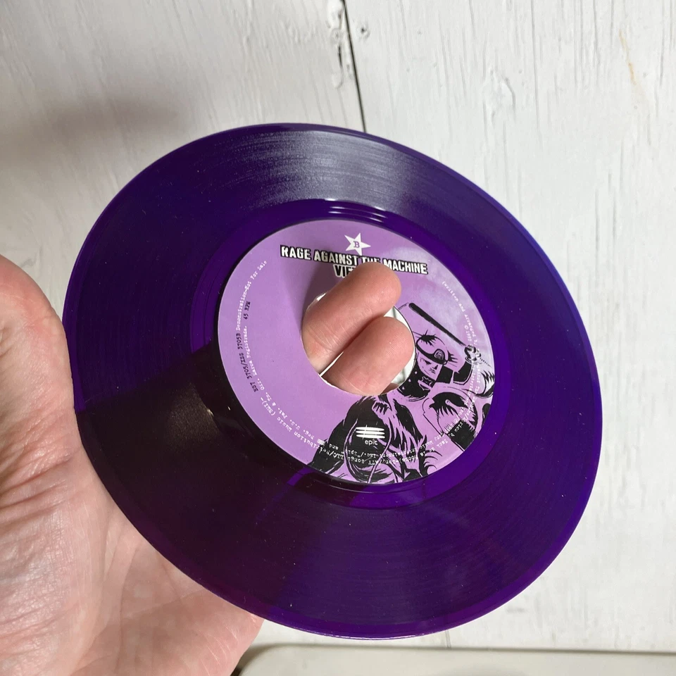 RAGE AGAINST THE MACHINE "Ghost Of Tom Joad" PURPLE wax 45 1997 - Image 4 of 4