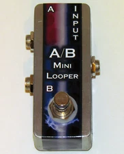 A/B Pedal Switcher Selector ~ 2 Guitars in 1 Amp OR 1 Guitar in 2 Amps A - B A/B