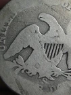 1859 S Silver Seated Liberty Quarter- San Francisco, About Good Details