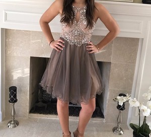 tan homecoming dresses