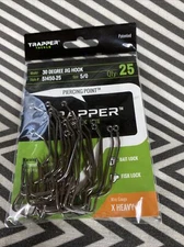 Trapper Tackle 30 Degree Jig Hook 5/0 (25 Pack) X Heavy Fishing Hooks FAST SHIP!
