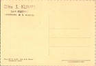 1952 Republic of San Marino Delfico Monument RPPC real Picture Postcard Cover — photo 2
